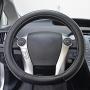 Motor Trend SW-709-BB-M Black Leather with Carbon Fiber Accent Steering Wheel Cover