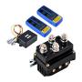 Combo 12 Volt Wireless Winch Remote Control Kit Twin Range max. 150ft + 12V 500A Winch Solenoid Contactor Relay for 8000lbs-12000lbs ATV UTV 4WD 4x4 Winches