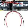 Battery Cable - iGreely 8 AWG 8 Gauge Wire Made with Tinned Copper Wire Battery Power Inverter Cables with Terminals for Solar Panel Trolling Motor Automotive Motorcycle RV Marine 4ft/1.2m