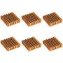 uxcell Electronic Radiator Heatsink for Stepper Motor,3D Printer 40x40x11mm Golden 6pcs