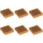 uxcell Electronic Radiator Heatsink for Stepper Motor,3D Printer 40x40x11mm Golden 6pcs