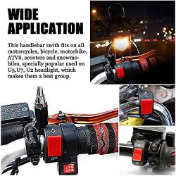Gorgeri 22mm 7/8in Handlebar Switch Shift, Handlebar Electric 3 Speed Module Switch Shift for Motorcycle E-Bike Scooter