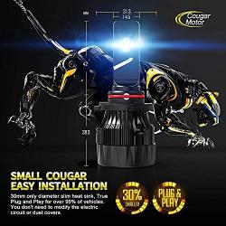 Cougar Motor X-Small 9005 + 9006 LED Bulb, Combo (2 Sets) 16000LM 6500K All-in-One Conversion Kit - Cool White - Halogen Replacement