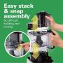 Hamilton Beach Stack & Snap Food Processor and Vegetable Chopper, 12 Cup Bowl, 2-Speed 450 Watt Motor, Black (70725A) & 45 Cup Coffee Urn and Hot Beverage Dispenser, Silver
