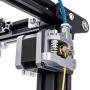 Creality Ender 3 Metal Extruder Kit with 42-40 Stepper Motor, 3D Printer Parts Aluminium Alloy Filament Feeder Bowden Extruder and 42-40 Stepper Motor for Ender 3 V2/Ender 3 Max/Ender 3 Pro (Grey)