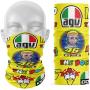 1pcs Motorcycle Face Mask VR46 Valentino Rossi MotoGP Neck Gaiter Shield Scarf Bandana Seamless UV Protection