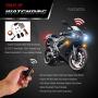 Pyle Watch Dog Motorcycle Bike Vehicle Alarm Anti Theft Security System Lock with Easy Arming/Disarming, Remote Auto Start, ECU Transmitter, Anti-Hijack Engine Shut Down, High Power Speaker - PLMCWD25