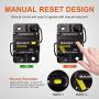 BULVACK 50 Amp Circuit Breaker with Manual Reset for Car Marine Trolling Motors Boat ATV Manual Power Protect for Audio System Fuse, 12V-48V DC (50A)