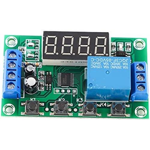 Time Delay Module, LED Display Adjustable Timer Relay Automation Control Switch Module(5V)