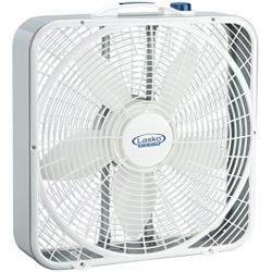Lasko 20″ Weather-Shield Performance Box Fan-Features Innovative Wind Ring System for Up to 30% More Air, 20 Inch, 3720