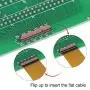 uxcell Flexible Flat Ribbon Cable with Converter Board 0.3mm 45P 60mm DIP 2.0mm 2.54mm