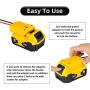 Power Wheel Adapter for Dewalt 20V Battery with Fuse & Wire terminals，Work with for Dewalt 20V DCB205 DCB206 DCB200 Lithium Battery；Power Connector for Rc Car, Robotics, Rc Truck,DIY use