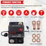 KEDAKEJI 40 Amp Circuit Breaker Manual Reset Waterproof Inline Fuse Inverter for Car ATV Marine Trolling Motors Boat Power Protect,12V-48VDC, Waterproof (40A)