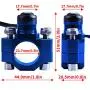 ORAEVY CNC Universal Motorcycle Engine Stop Start Kill Switch Button with Mounting Backplate Compatible with Yamaha YZ250 YZ450 WR250 WR450 - Blue