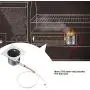 QuliMetal Grill Auger Motor, Grill Induction Fan Kit, Grill Hot Rod and 304 Stainless Steel Fire Burn Pot for for Traeger Pellet Grills