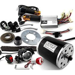 L-faster Bracketless 800W Electric Bike Scooter Motor Unite Brush Motor MY1020 for Mini Bike 1000W Controller with Handle Accelerator