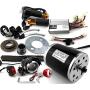 L-faster Bracketless 800W Electric Bike Scooter Motor Unite Brush Motor MY1020 for Mini Bike 1000W Controller with Handle Accelerator