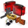 LED Trailer Light Kit w/Amber Marker Lights [DOT FMVSS 108] [SAE AIS2T2/APC/L] [TBT & License Plate Light & Wiring Harness] [IP67 Submersible] Motorcycle Boat Utility Trailer Tail Brake Light Kit