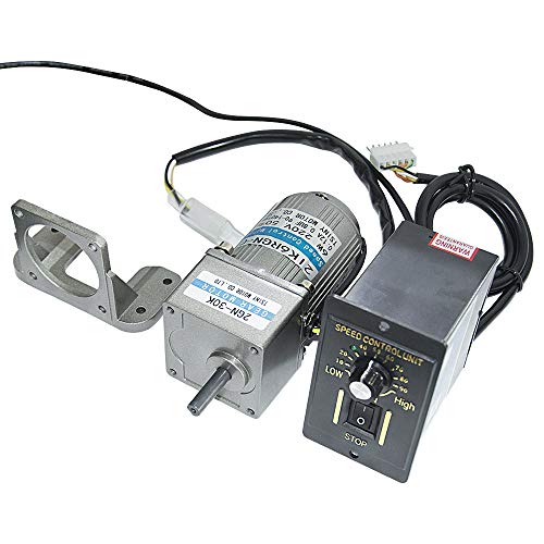 Bemonoc 6W 110V 50/60HZ Low RPM 12/15rpm High Torque AC Gear Reducer Motor with Speed Controller CW CCW for Production Line