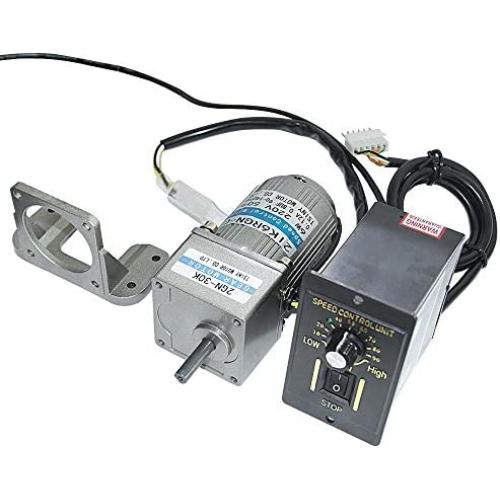 Bemonoc 6W 220V 50/60HZ Low Rpm 15rpm High Torque AC Gear Reducer Motor with Speed Controller CW CCW for Production Line