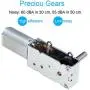 GW180 DC 6V 12V small micro Worm gear motor Low speed High torque Ultra Thin Slim gear box Reversible Electric engine Robot Lock (12V 52RPM)