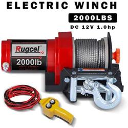 RUGCEL 2000-lb. ATV/UTV Electric Winch (2000winch)