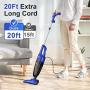 Aspirateur TASVAC, 20FT Câble Long, 16 kPa Aspiration Puissante, Aspirateur Brosse 3 en 1 Léger avec Filtre HEPA, 400W Mini Aspirateur Portable pour Animaux Domestiques, Sols Durs et Usage Domestique - Blanc Aspirateur TASVAC, 20FT Câble Long, 16 kPa Aspiration Puissante, Aspirateur Brosse 3 en 1 Léger avec Filtre HEPA, 400W Mini Aspirateur Portable pour Animaux Domestiques, Sols Durs et Usage Domestique - Blanc