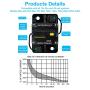 NC 300 Amp Waterproof Circuit Breaker,with Manual Reset,12V-48V DC,30A-300A,for Car Marine Trolling Motors Boat ATV Manual Power Protect Audio System Current Overload Protection