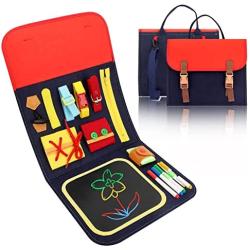 BananMelonBM Toddler Toys Busy Board, -Montessori Toys Sensory Board for Learning Fine Motor Skills - Toddler Activities Toy to Travel for 1-6 Year Old Boys & Girls