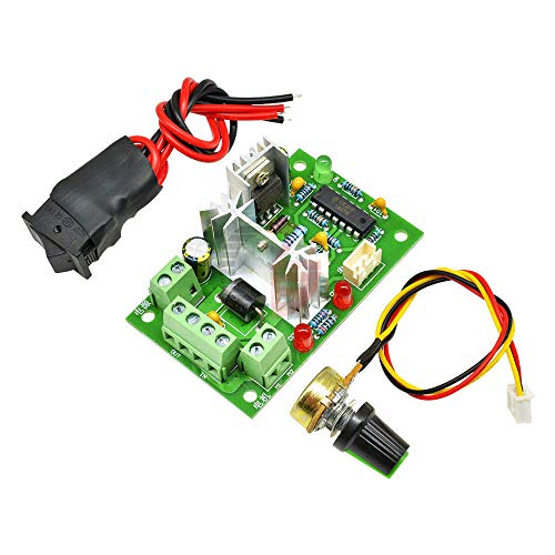 80W 10A 12V Reversible Adjustable DC Motor Speed Controller High Torque PWM Speed Regulator Control Switch 6-30V Potentiometer