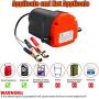 PLUMIA Oil Change Pump Extractor 12V 80W, Upgraded Diesel Fluid Scavenge Suction Oil Transfer Pump with Tube, Marine Oil Change Pump and Electric Oil Pump, For Boat Car Motorcycle ATV