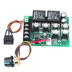 Hot pwm Speed Controller PWM Electronic Governor 40A DC 10V-50V 12V / 24V / 36V / 48V Brushed DC Motor Controller Maximum Power