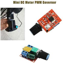 Comidox 4PCS Mini DC 3V 6V 12V 24V 35V PWM Motor Speed Controller Switch Module Ultra Small LED Dimmer 5A