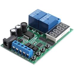 5V - 24V Motor Controller Motor Forward/Reverse Controller Timing Delay Time Cycles Relay Motor Controller Board with LED