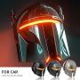 Mando The Mandalorian Star Wars Push to Start Button Cover, Car Ignition Button Cover, Car Start and Stop Button Decoration Ring, Anti Scratch Car Button Decoration Ring (Silver)