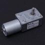 ULTECHNOVO DC 12V Worm Gear Motor High Pulling Torque RPM 150 Durable Micro Gear Motor Reversible for DIY Robot Smart Car Use (Silver)