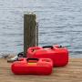 Scepter 10506 Rectangular 3 Gallon Under Seat Portable Marine Fuel Tank With Handle, 19-Inches x 12-Inches x 7-Inches, Red