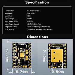 BIGTREETECH Direct TMC2208 V3.0 Stepper Motor Driver UART Mode 3D Printer Parts Reprap TMC2209 Suits SKR 2 MKS GEN Ramps 1.4 Series Motherboard (5pcs)