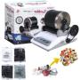 Professional Rock Tumbler Kit,Turns Rough Rocks Into Beautiful Gems,with Button 7 Day Polishing Timer,Includes Instruction Booklet,STEM Science Gift for Adults & Kids (A)