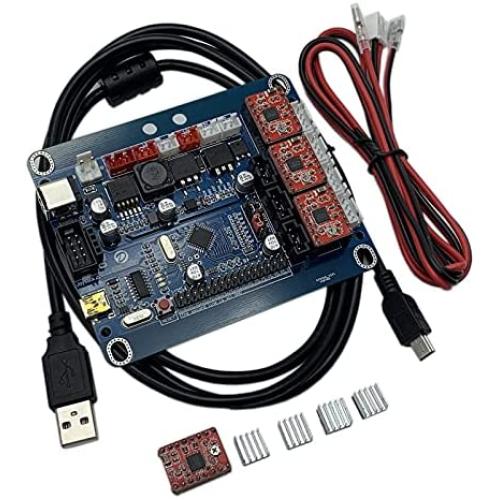 Doesbot GRBL 1.1 A4988 Control Board CNC Controller Router CNC Engraving Machine Control Board 3018 3 Axis USB Control Laser Board Corexy Open Source with External Driver Interface