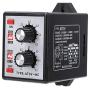 Twin Timer Relay, ATDV-NC On Off Twin Timer Relay Knob Control Time Switch Control Adjustable 6S-60M AC 220V