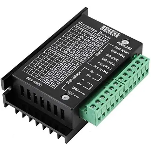 0.5-4A 9-40V DC CNC Stepper Motor Driver 32 Micro-step Resolutions Step Controller Module Board for Nema 8, 11, 14, 16, 17 Stepper Motor