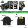 STIMULATER New 3000lbs.Load Capacity Winch 12V Steel Cable Winch Waterproof IP 67 Electric Winch with Wired Remote and Wireless Remotes, 4-Way Roller Fairlead, Strap and Hook for ATV/UTV/Boat (Black)…