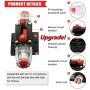 ANJOSHI 100 Amp Resettable Fuse Holder Circuit Breaker, with Manual Reset Waterproof Switch for RV Car Audio Marine Boat Motor Truck Inverter Home Solar System Replace Fuse 20A-150A/12V-42V DC (100A)