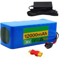 SHENGANG Lithium Battery,36V 12AH Lithium Ion Battery, Ebike Battery, 200W-500W Motor for Scooters/Electric Bike with 2A Charger, T-Plug, XT60 Connector and BMS