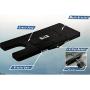 AQUOS Black Haswing Quick Release Bracket Quick Mounted Plate for Cayman Bow Mount Electric Trolling Motors on Bass Boat, Inflatable Boat, Pontoon Boat, Bass fishing, Lure fishing