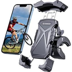 Universial Phone Holder for Bike, [Bicycle & Motorcycle Handlebars Friendly] Motorcycle Phone Holder,Bike Phone Mount Compatible with iPhone 13 13 Mini 13 Pro Max 12 Samsung Galaxy S21 Note20 and More