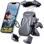 Universial Phone Holder for Bike, [Bicycle & Motorcycle Handlebars Friendly] Motorcycle Phone Holder,Bike Phone Mount Compatible with iPhone 13 13 Mini 13 Pro Max 12 Samsung Galaxy S21 Note20 and More