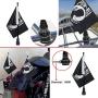Motorcycle 6x9 Flags Flag Mounts, Pow Mia US Flag Patriots Vivid Color - you are Not Forgotten Prisoner of War Flags Luggage Rack Flagpole