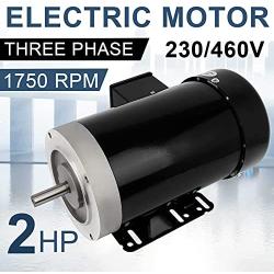 2HP Electric Motor 1750RPM General Purpose Three Phase 56C Motor TEFC 230/460V 5/8